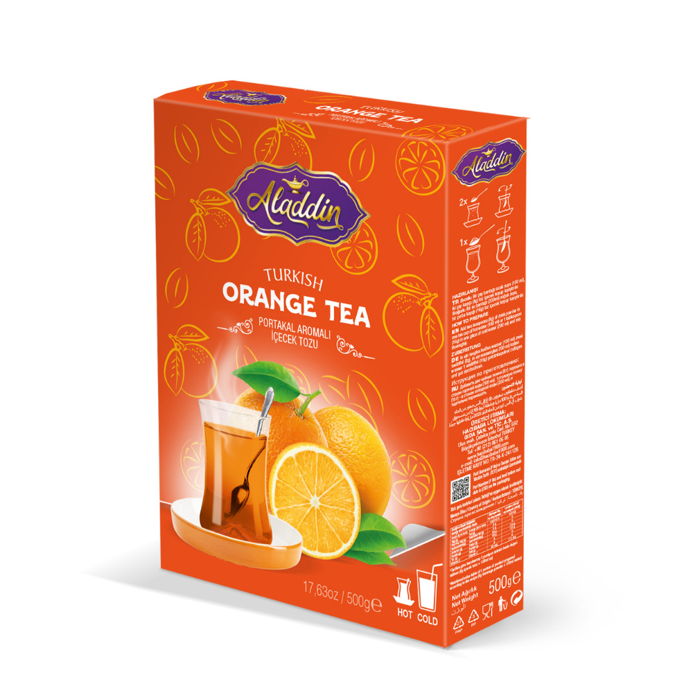 Portakal Aromalı Toz Çay 500 Gr