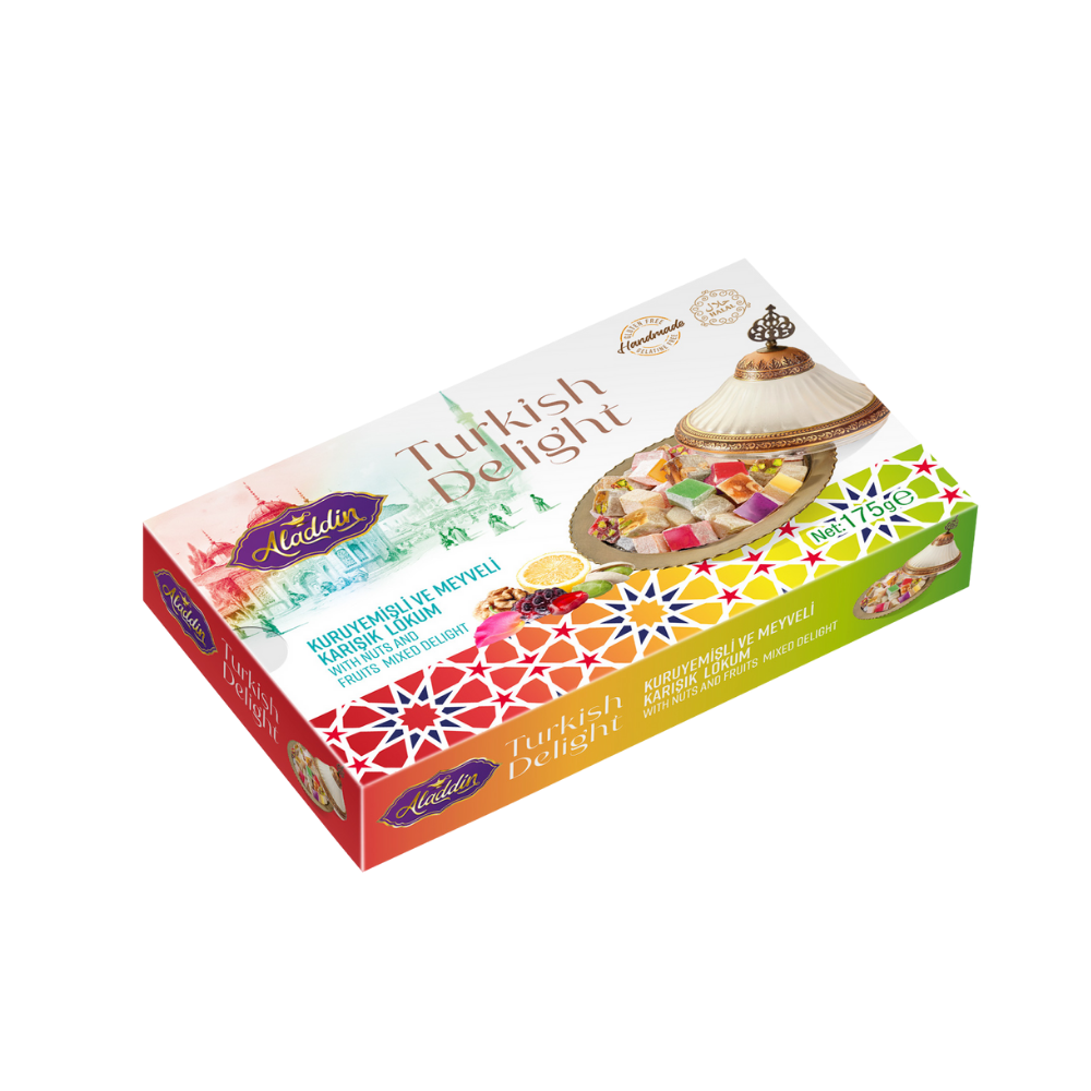 Karışık Kuruyemişli Ve Meyveli Paket Lokum 175 Gr